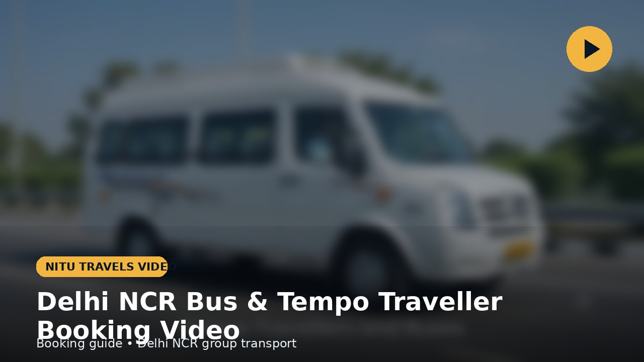 Delhi NCR map with Nitu Travels group transport coverage for Delhi, Gurgaon and Noida